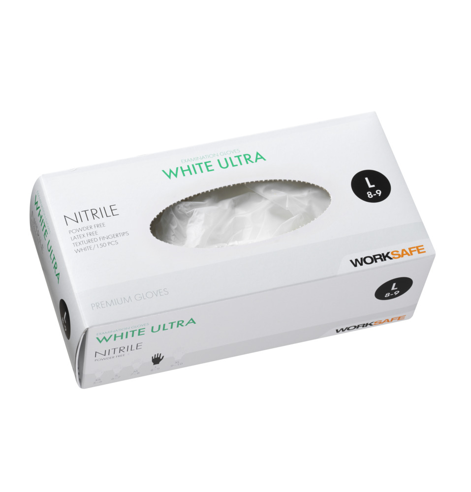 Worksafe White Ultra Engångshandske Nitril