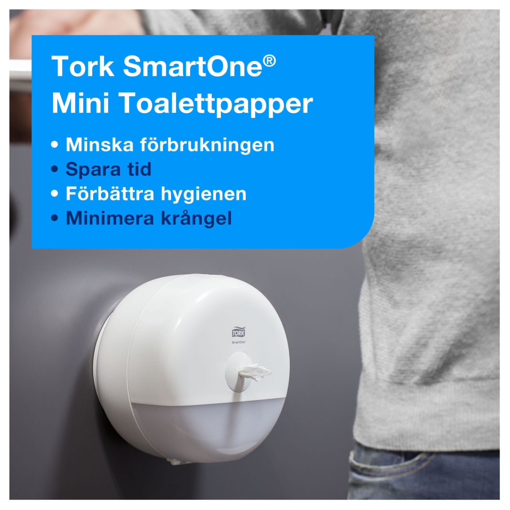 Tork T9 SmartOne Mini 2 lager Toalettpapper
